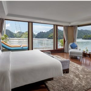 Luxury cabin with ocean view on Verdure Lotus Classic cruise